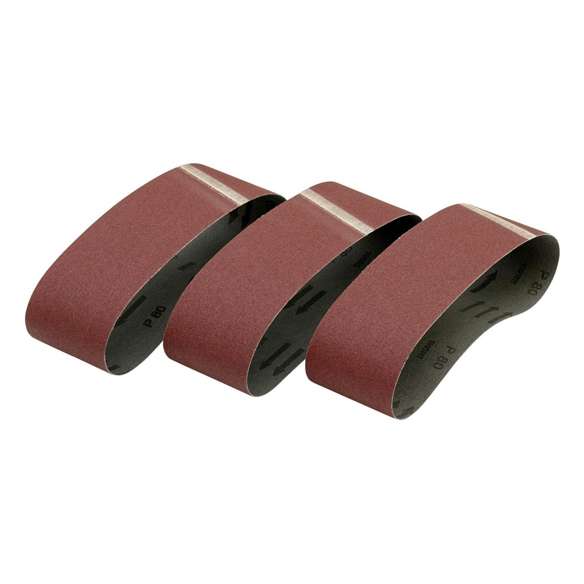 Dewalt Power Tools Sanding Belts - Multi Colour - 533 x 75mm 80G Pack of 3