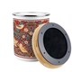 image 4 of Strawberry Thief Food Waste Caddy - Metal 2L Red Decorative Kitchen Compost Bin