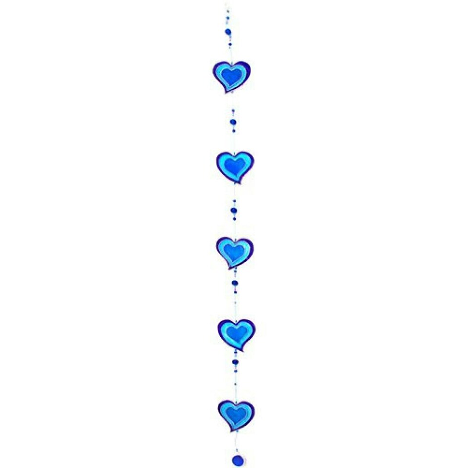 Something Different String Of Hearts Sun Catcher - Purple/Blue - One Size