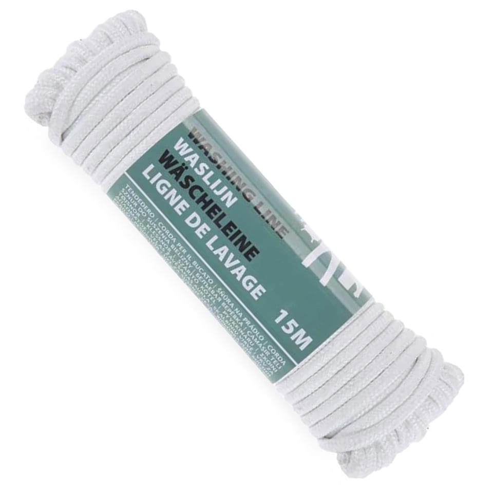 image 1 of GEEZY Clothes Line Rope Durable Outdoor Laundry Cord White 20m