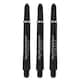 image 2 of Harrows Super Grip Carbon Dart Stem (Pack of 3) - Black/Silver - 48mm