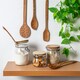 image 4 of Argon Tableware Wooden Clip Lid Storage Jars - 1 Litre - Clear Seal - Pack of 6