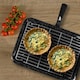 image 4 of SPARES2GO Small Grill Pan, Rack & Detachable Handle for Lamona Oven Cookers (Non-Stick Vitreous Enamelled)