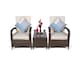 image 2 of Giardino Arizona 2 Seat Garden Lounge Chair Set | Brown | Brown