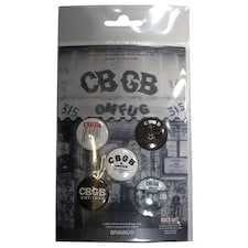 CBGB Button Badge Pack: Logos - Accessories N/A