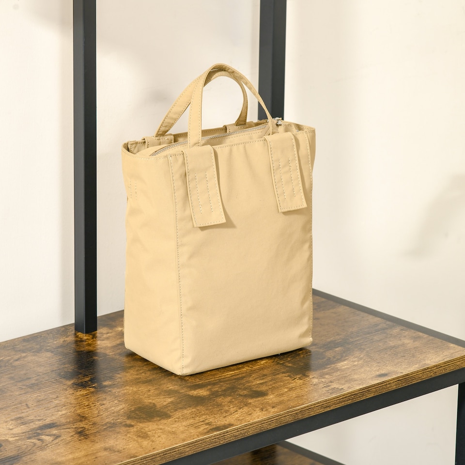 image 1 of HOMCOM Coat Rack Stand, Free Standing Hall Tree, Coat Stand with Hooks, Bench and Shoe Rack, 100cm x 38.5cm x 185.5cm, Industrial Style, Rustic Brown and Black