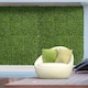 image 2 of Outsunny 12PCS 50cm x 50cm Artificial Boxwood Panel Milan Grass with Flowers