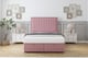 image 2 of Sloomy Pemberton Pink Plush Ottoman Bed With Mattress With 54" Floor Standing Headboard 2'6 Small Single