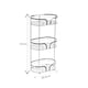 image 3 of Showerdrape Dante Chrome Freestanding Floor Caddy and Mini Shower Caddy | Silver | Chrome | 1