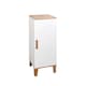 image 4 of Showerdrape Amalfi Matt White & Bamboo Floorstanding Bathroom Cabinet | White | 1