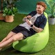 image 7 of Icon Dalton High Back Adult Gaming Indoor Outdoor Bean Bag Chair, Lime