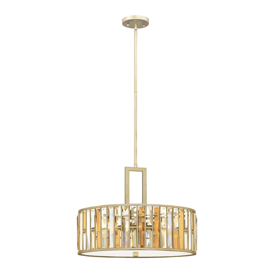 image 1 of Gemma 3 Light Ceiling Pendant Silver Leaf, E27