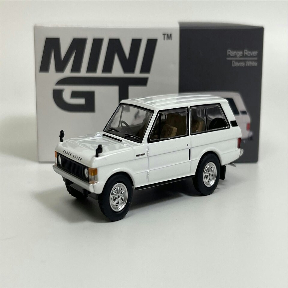 image 1 of Range Rover Davos White RHD 1:64 Scale Mini GT MGT00658R