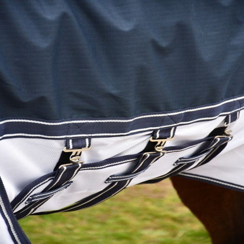 image 1 of Rhinegold Sierra Topline Fly Rug Blue | Size: 5ft 3
Colour: Navy
