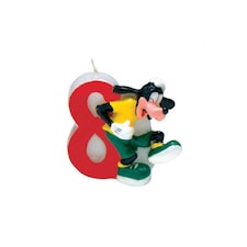 Disney Number Goofy 8th Birthday Candle - Multicoloured - One Size