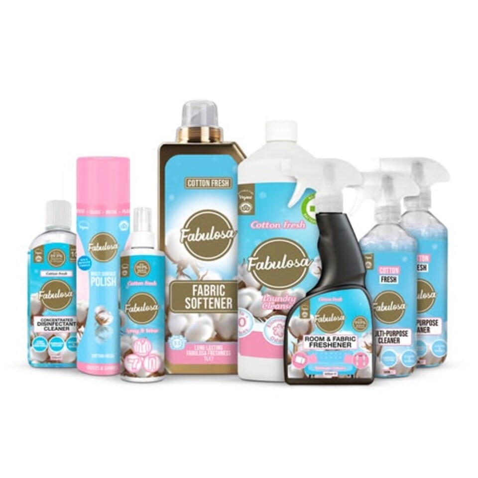 Fabulosa Cotton Fresh Cleaning Bundle 8 Pieces