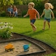 image 5 of Harbour Housewares Flexible Plastic Lawn Edging with 200 Pegs & Mallet - 50m x 4cm - Black | Black | 5