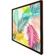 image 3 of Multi coloured tropical leaves (Picutre Frame) Brown | Oak | XL