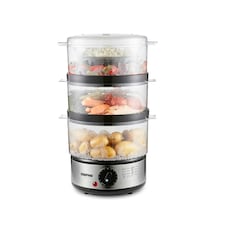 GEEPAS 3-Tier Food Steamer, 7.2L