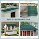 image 3 of Outsunny Pack of 12 Metal Roofing Sheets for Greenhouse, Dark Grey