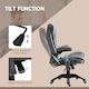 image 6 of Vinsetto Office Chair, Desk Chair with 6-Point Massage and Back Heated, Velvet-Feel Fabric Computer Chair with Arms, Lumbar Support, Gray