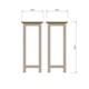 image 2 of Palma Side Table Plant Stand Putty Grey