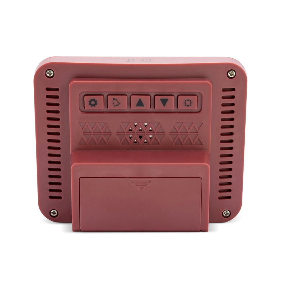 image 1 of Acctim Otto Superbrite® Digital Bedside Alarm Clock Red | Spice