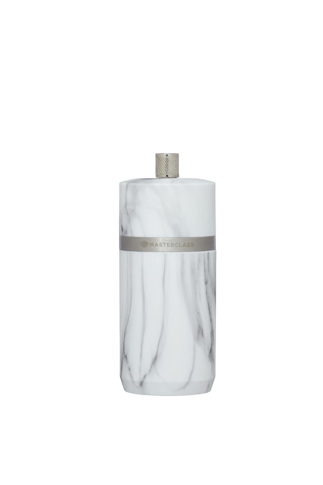 image 1 of MasterClass Salt or Pepper Mill, 12cm Marble Finish Spice Grinder