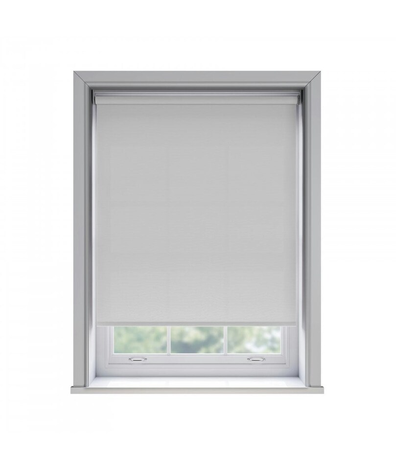 120cm No Drill White Thermal Blackout Roller Blind (170cm Drop) | White