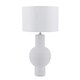 image 4 of Meredith White Ceramic Table Lamp White