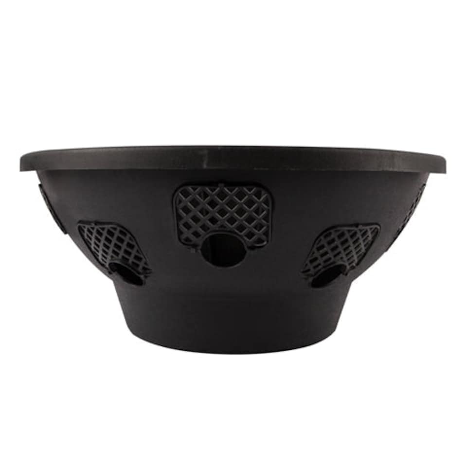 image 1 of Easy Pocket Black Hanging Wall Basket 46cm Black | Black