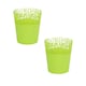 image 1 of Mini Plastic Flower Planter Pots - 128x113x113 cm | Green | Green & Set of 2 | 2