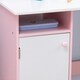 image 6 of HOMCOM 2 PCs Childrens Table and Chair Set w/ Whiteboard Storage - Pink 