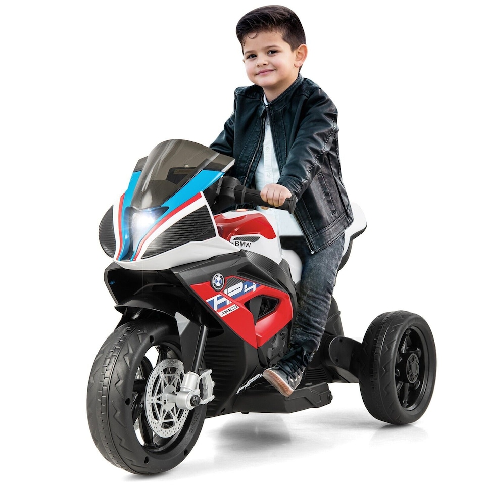 image 1 of COSTWAY 12V Kids Licensed BMW Battery Powered Electric Red