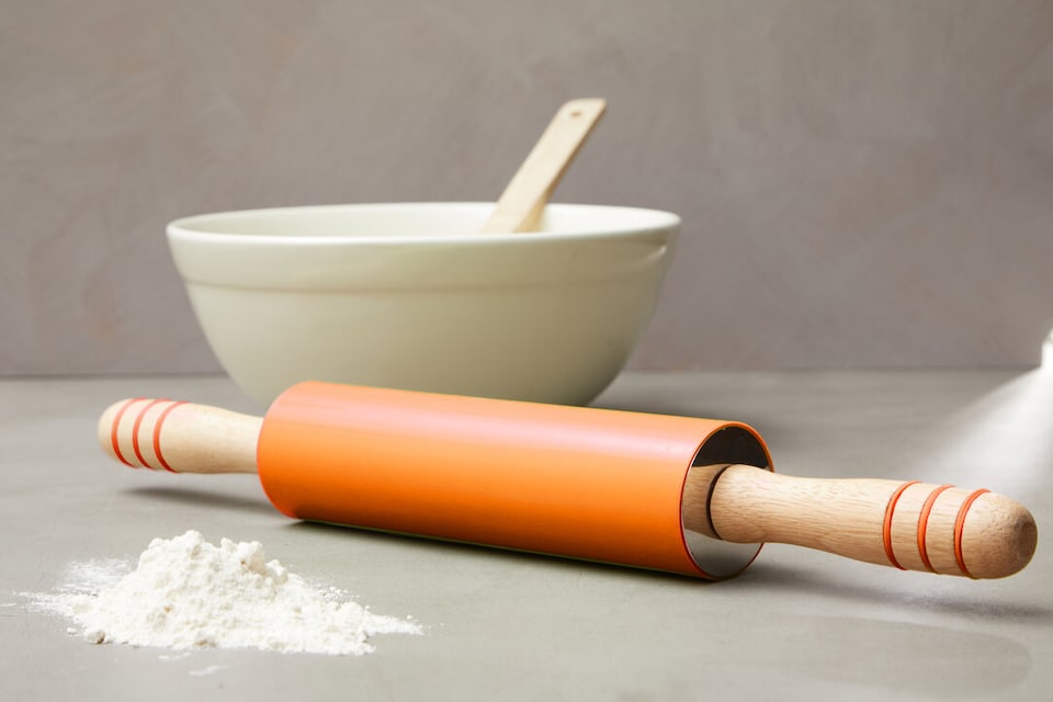 image 1 of Zing Orange Silicone Rolling Pin
