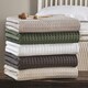 image 5 of Waffle Throw Blanket 225 x 250cm - Taupe