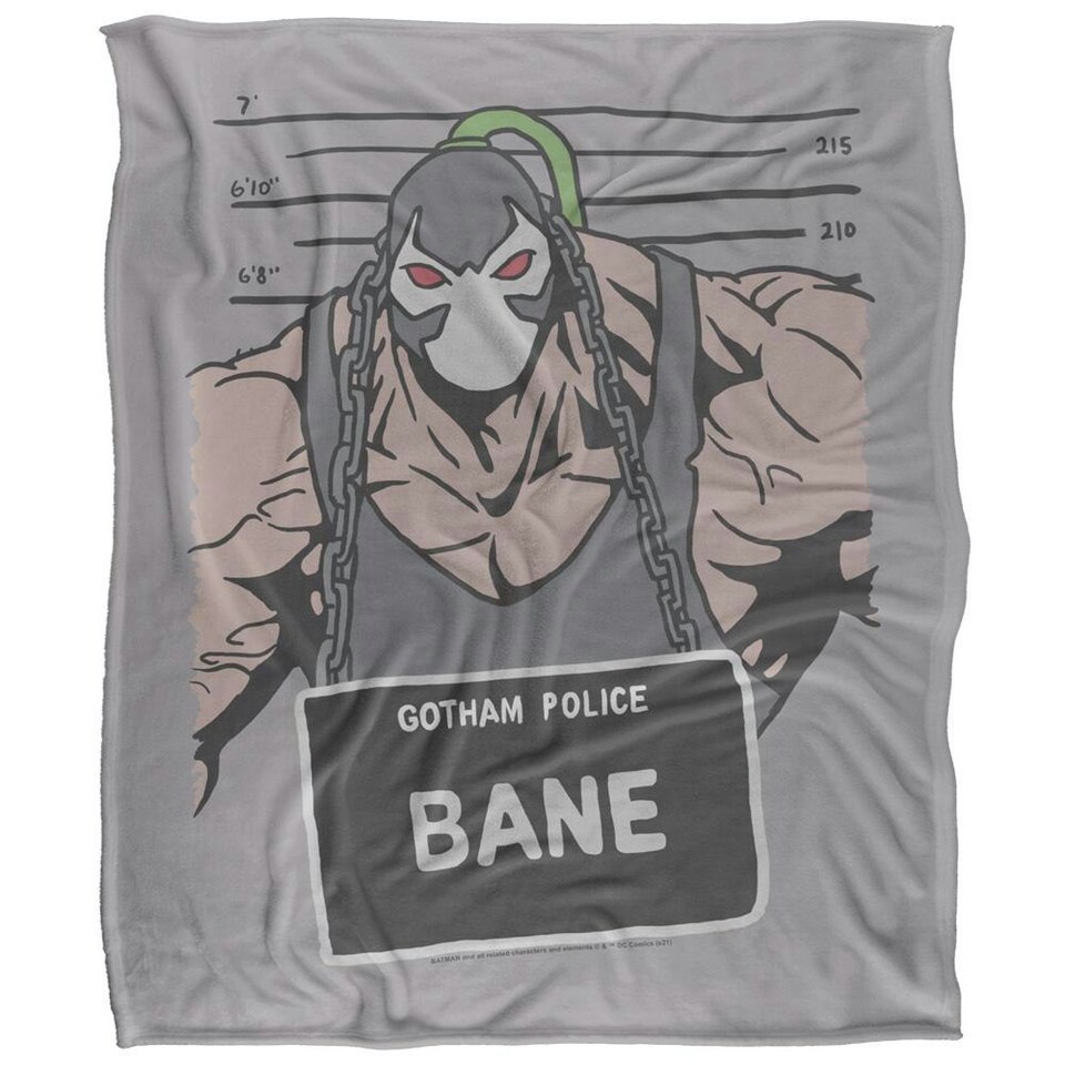 image 1 of Batman Line Up Bane Blanket - Multicoloured - One Size