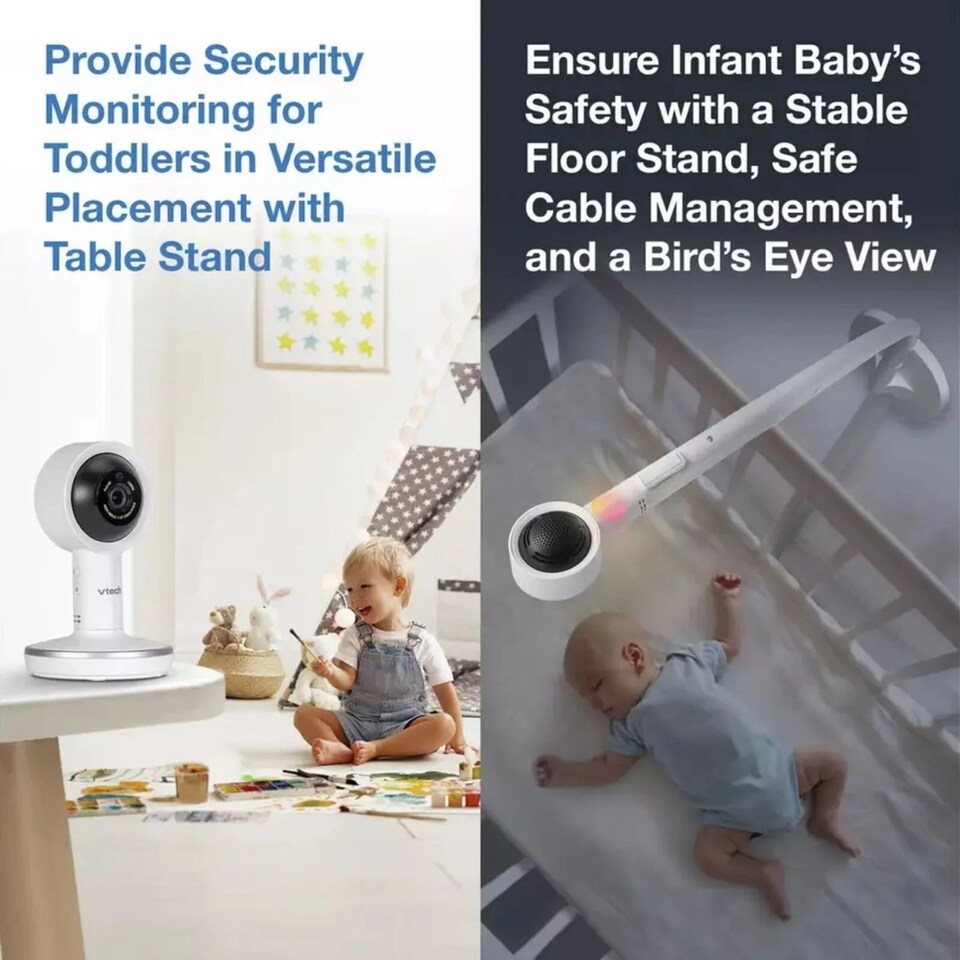 image 1 of VTech RM7787HD 7" Over-the-Cot Smart HD Video Baby Monitor