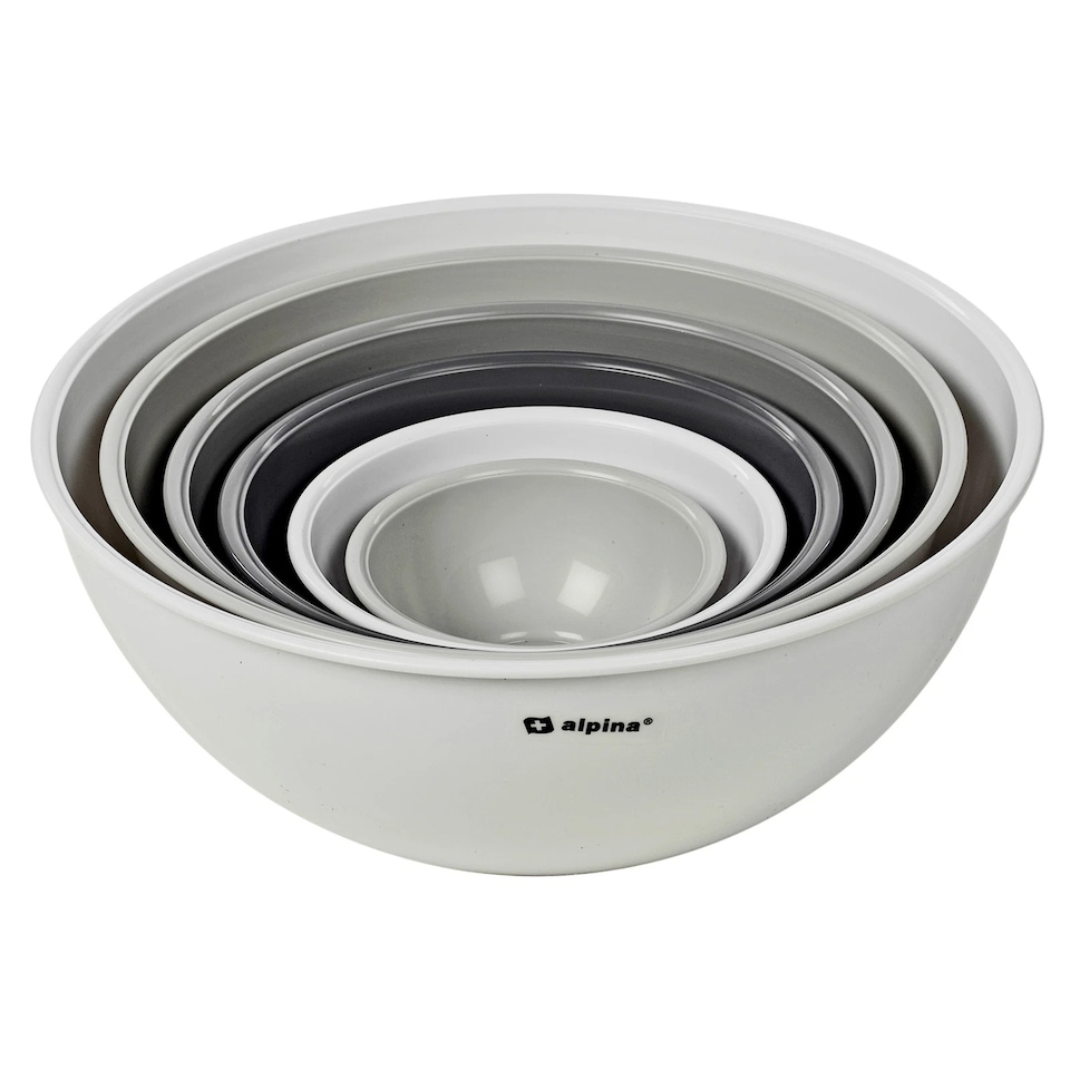 image 1 of 6 Pcs Mixing Bowl Measuring Pouring Set Kitchen Cooking Baking Food Ingredients