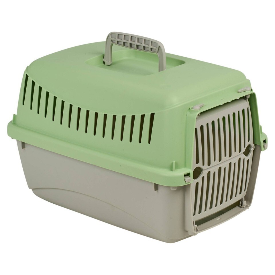 image 1 of Transportini Pet Carrier Travel Crate Cat Dog Cage Portable Box Pastel | Green | Pastel Green | Small | 1