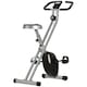 image 1 of SPORTNOW Folding Exercise Bike with Heart-Rate Sensor for Home Use, Black/Grey
