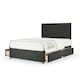 image 1 of Memory Maestro Memory Foam Charcoal Linen 4 Drawer Divan Set And Valencia Headboard Double