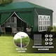 image 6 of Outsunny 3 x 6 m Garden Pop Up Gazebo, Wedding Party Tent Marquee, Water Resistant Awning Canopy with Sidewalls, Windows, Carry Bag, Green