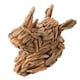 image 3 of Naturecraft Resin Driftwood Collection Rhino Head Wall Art Brown