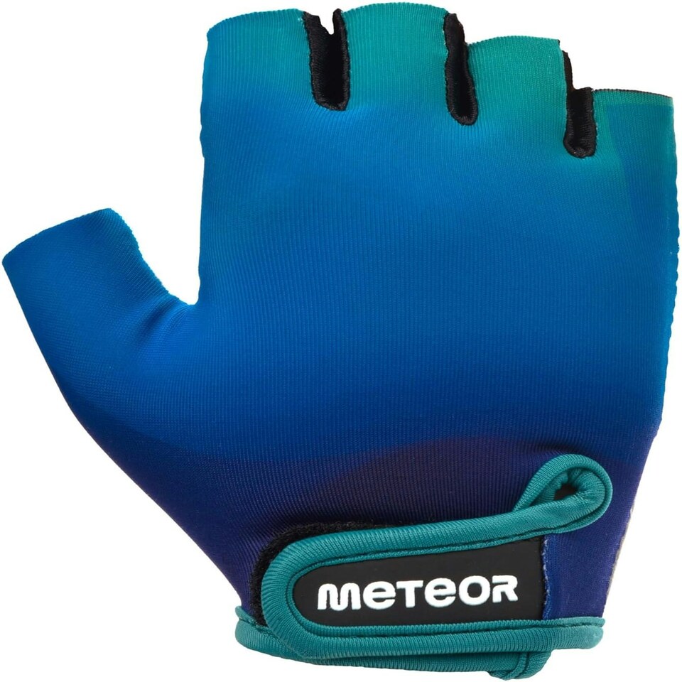 image 1 of Meteor Kids Bike Gloves – Breathable, Non-Slip, Padded for Comfort & Safety Blue | Fluid Blue | JR M