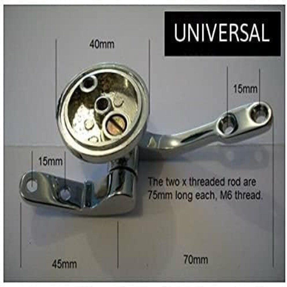 image 1 of Marco Paul Stainless Steel Toilet Seat Fittings Silver