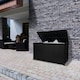 image 4 of Rattan Cushion Storage Box - Black