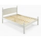 image 2 of Mercers Furniture Corona White 4'6" Double Low End Bed Frame Solid Wood Pine Wooden Bedroom 4ft6 with Mexican Styling