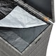 image 7 of Teamson Home Outdoor Garden Storage Box X-Large 700L Grey Wicker Rattan