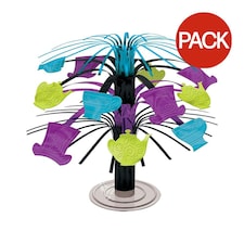 Amscan Tea Party Party Centrepiece (Pack of 8) - Black/Teal/Kiwi - One Size